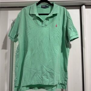 Ralph Lauren Men's Mint Green Polo Shirt